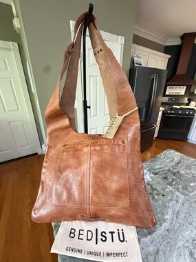 BED|STÜ Ariel Brown Leather Hobo Type Shoulder Bag